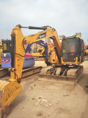 三一75-8s彩屏挖掘機停工出售，銀川免費試機優惠多